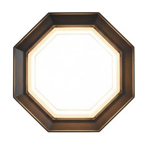 كلوب ليد معدن ثماني أسود 12W